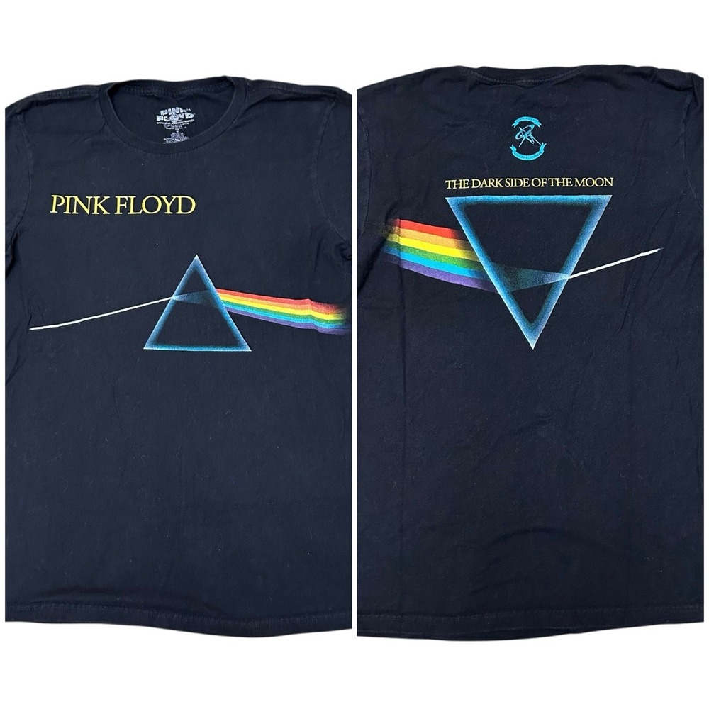 Pink Floyd Dark Side Of The Moon Double Sided T‎ Shirt Size Medium Black